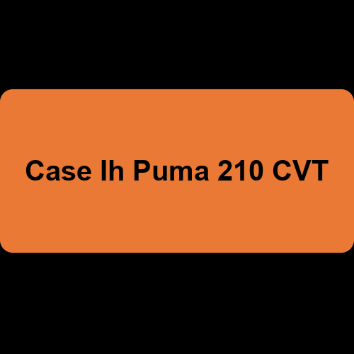 Case Ih Puma 210 CVT